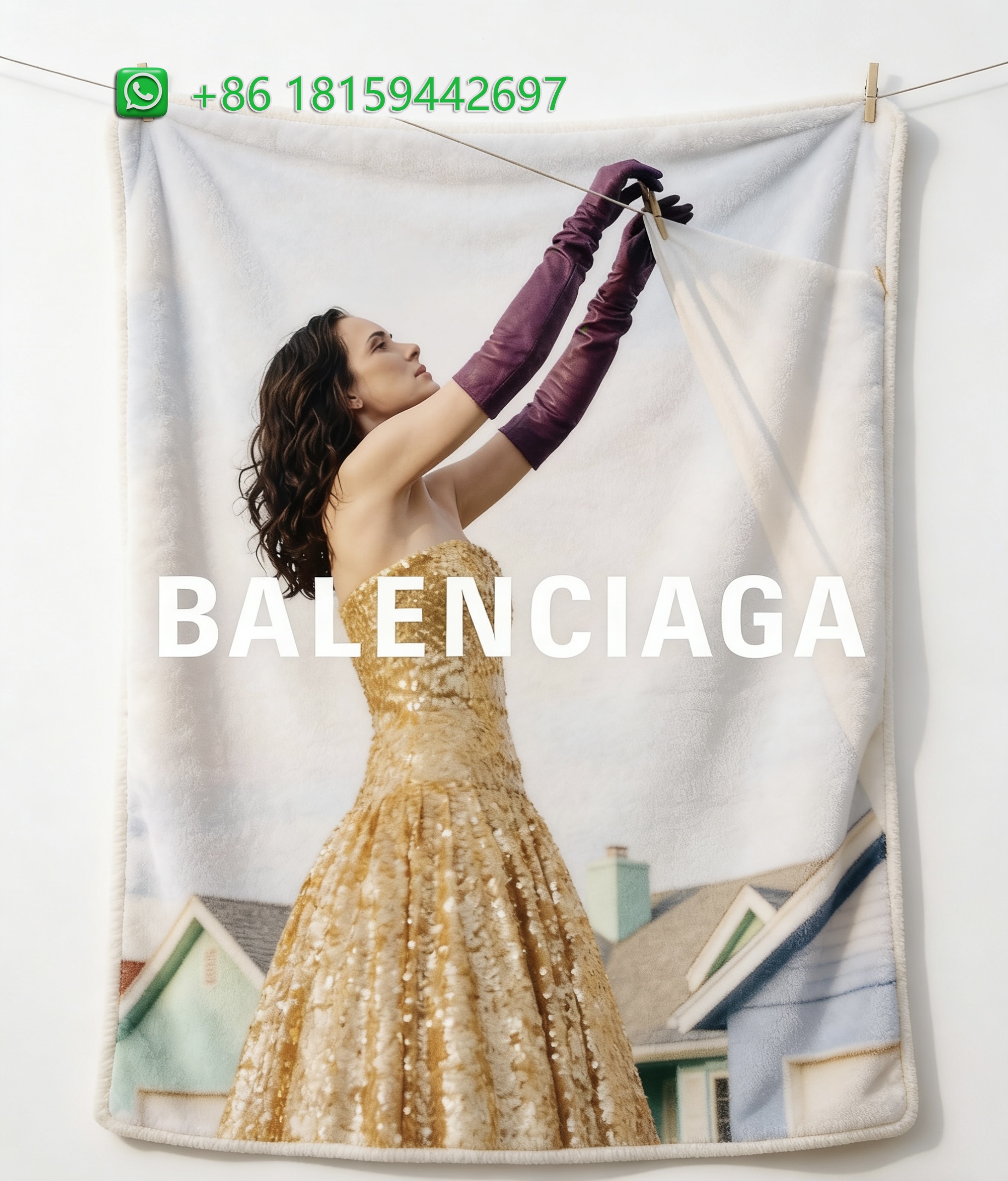 Balenciaga Throw Blankets